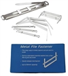 Metal file fasteners arkiveringsclips i metal
